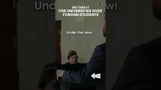 Big threat for unis over foreign students ytshort australiastudentvisa [upl. by Down]