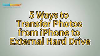 Top 4 Ways to Transfer Photos From iPhone to External Hard Drive [upl. by Ennybor]