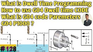 How to use Dwell time code G04 in cnc programming How to calculate dwell time what is dwell [upl. by Rodablas]