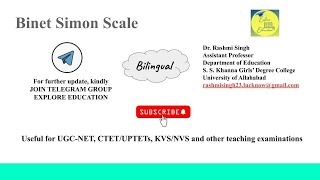 BinetSimon Scale [upl. by Abas]