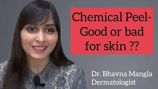 Chemical Peeling Before amp After  Chemical Peels  Acne Scar  Dr Bhavna [upl. by Nelra]