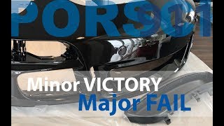 Minor Victory Major Fail Porsche 997 AeroKit Front Bumper Prep [upl. by Clyde636]