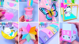 30 Easy paper craft ideas  Paper crafts DIY  School crafts  Paper tricks  Miniature crafts [upl. by Arrad199]