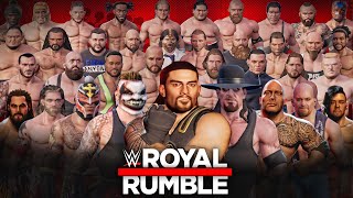 WWE 2K Battlegrounds  30 Man Royal Rumble Match [upl. by Refinney]