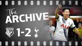 THE ARCHIVE  WATFORD 12 SPURS  Heungmin Sons dramatic last minute winner at Vicarage Road [upl. by Barclay]