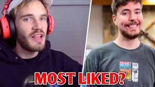 Is this the MOST LIKED Shorts Comment  PewDiePie amp MrBeast Shorts  MrBeast Facts shorts [upl. by Semela]