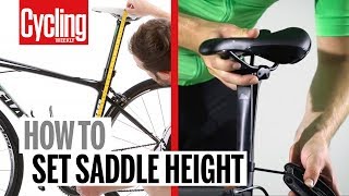 Saddle height How to get it right and why it’s so important  Cycling Weekly [upl. by Chong649]