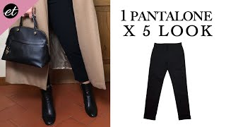 PANTALONI NERI come abbinarli in 5 look originali e cool [upl. by Ynohtnaeoj352]