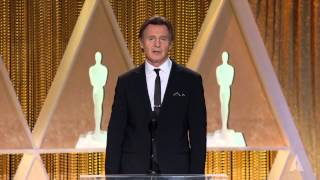 Liam Neeson honors Maureen O’Hara at the 2014 Governors Awards [upl. by Kudva]