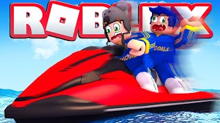 SUPER FUGA DE JET SKI NO ROBLOX  Brancoala Games [upl. by Hsivat527]