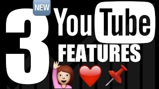 3 New YouTube Comment Features 🙋 Standout ❤️ Heart 📌 Pin [upl. by Lawler]