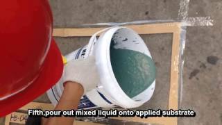 JS Polymer Modified Cement Based Waterproofing Coating Liquid Membrane [upl. by Eiffub]