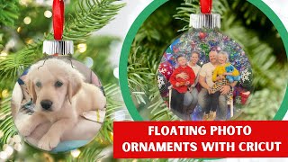 Floating Photo Ornaments With Cricut Free Templates [upl. by Veron483]