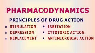 Pharmacodynamics  principles of drug action [upl. by Emia402]