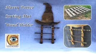 Making A Harry Potter Inspired Sorting Hat Wand Holder [upl. by Neillij]