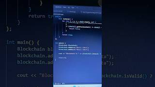 Blockchain Build in C blockchain coding shorts [upl. by Ybocaj]