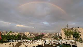 17 A beautiful rainbow suddenly appears in the sky lovely feeling  Peace [upl. by Assitruc]