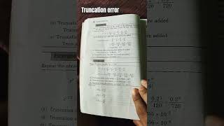 Truncation errorNumerical method math Truncationerrorimportantquestions bsc3rdyear bsc imp [upl. by Hogen]