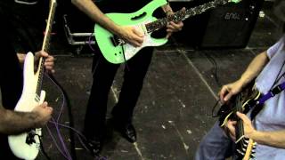 G3 rehearsal riffage w Joe Satriani Steve Vai Steve Morse [upl. by Collin]