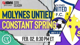 Molynes United FC vs Constant Spring FC February 2 2019 [upl. by Vena]