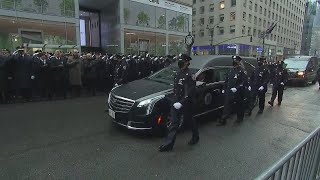 Funeral procession for NYPD Det Jason Rivera [upl. by Surat174]