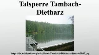 Talsperre TambachDietharz [upl. by Iznek]