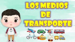 los medios de transporte y su clasificacion en español para niños de preescolar [upl. by Kai]