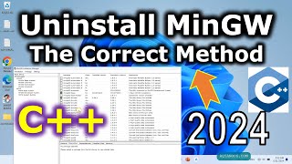 How to Uninstall MinGW the C Compiler on Windows 10 11  The Correct Method [upl. by Ecnatsnoc]