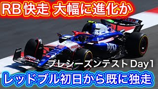 角田裕毅チャンスの1年レッドブル譲りのマシンで大幅な進化 F1 2024 プレシーズンテスト初日解説 [upl. by Nilre]