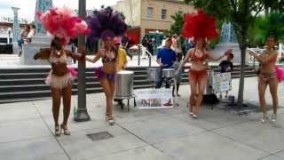 SAMBA DANCERS and BATUCADA with DANCE BRASIL amp BATUQUE BRASIL  Decatur Arts Festival [upl. by Awhsoj]