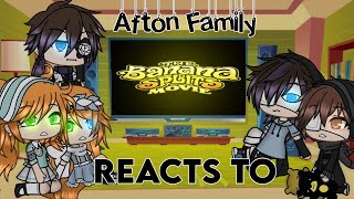 Afton Family Reacts to Banana Splits  Reaction Video  Gacha Life [upl. by Narmis]