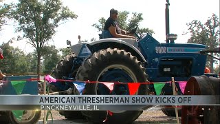 American Thresherman Show kicks off in Pinckneyville [upl. by Atinyl348]