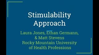 Stimulability Approach [upl. by Lorusso]