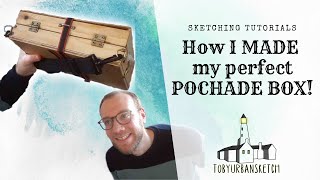 How I Made a Pochade Box  DIY pochade box for plein air painting [upl. by Llerrit]