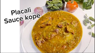 Sauce kopè placali  sauce gombo ivoirienne par Mounira Recette [upl. by Werdna]