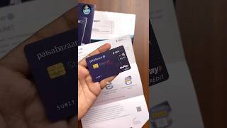 PaisaBazaar Step UP Credit Card Unboxing  Step UP Card PaisaBazaar  PaisaBazaar Credit Card Apply [upl. by Orgel105]