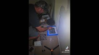 Opening hidden floor safe safe found remodeling floor safecracking towels popup miami fyp [upl. by Salema]