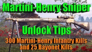 BF1  New MARTINIHENRY SNIPER Unlock Tips  Easy  New LVL 10 Variant [upl. by Eelidnarb]