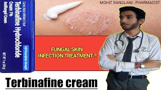 Terbinafine hydrochloride cream  Usessideeffects directions  Fungal infection treatment in Hindi [upl. by Faubion949]