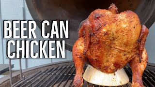 Beer Can Chicken So Easy on the Kamado Joe Classic [upl. by Arjan]