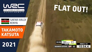 Flat out in Africa  Takamoto Katsuta at WRC Safari Rally Kenya 2021 [upl. by Salamanca]