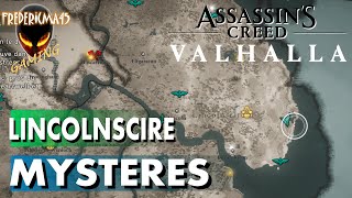 TOUS LES MYSTÈRES DU LINCOLNSCIRE LOCALISATION  ASSASSINS CREED VALHALLA [upl. by Kaylyn932]