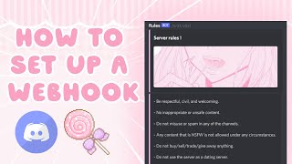 how to make an aesthetic webhook on discord 🌸  Discord Tutorial [upl. by Rogerson]