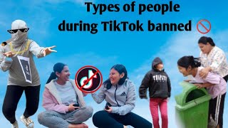 Types of people during TikTok banned 🚫🤣 comedy funny tiktok [upl. by Enitsud717]