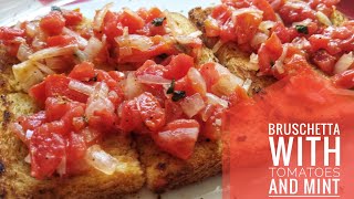 Easy Bruschetta recipe  Best Italian finger food party appetizer recipe [upl. by Rasla]