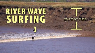 Surfing Canadas River Wave  Moncton Tidal Bore [upl. by Horvitz243]