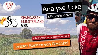 Sprintanalyse Jedermannrennen und die Finanzierung von Radrennen AnalyseEcke Münsterland Giro [upl. by Licastro]