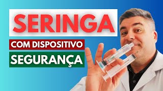 COMO USAR SERINGA COM DISPOSITIVO DE SEGURANÇA [upl. by Ielak]