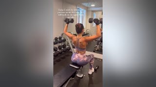 Yolanthe Cabau van Kasbergen workout video [upl. by Feliks]