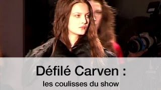 Défilé  Carven  automnehiver 20122013  les coulisses du show [upl. by Hgielar918]